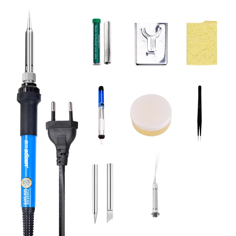 Electric soldering iron set other welding & soldering supplies adjustable temperature soldering iron set
