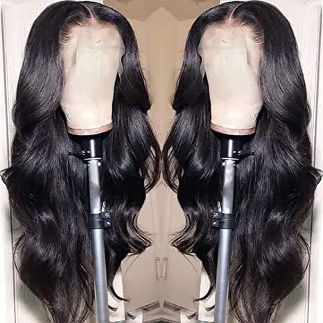 Cheap Wholesale 150% Density  Raw  Virgin India  Body Wave Hair 13x4 Transparent Lace Front Wigs for Black Women Human Hair Wigs