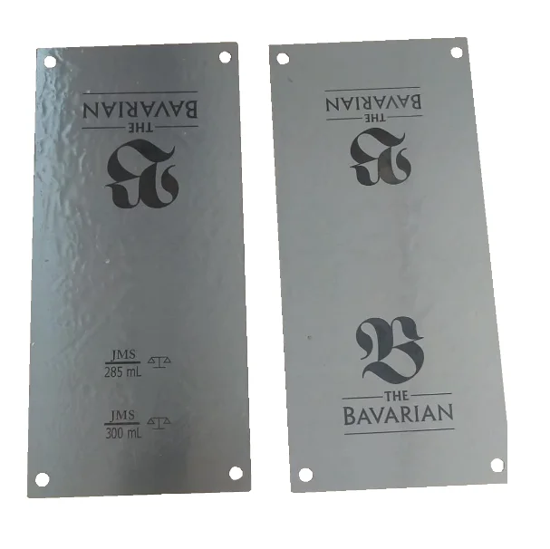 Thick Pad printing plate with logo 100*250 mm Customized pad plate / cliche