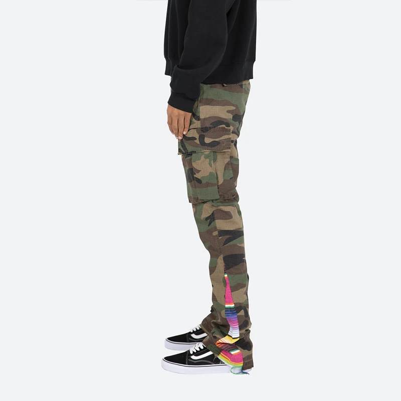 Cargo Streetwear Camouflage Fashion Outdoor Sport Pants Track Casual Trousers Mens Stacked Sweat Tactical Pants
