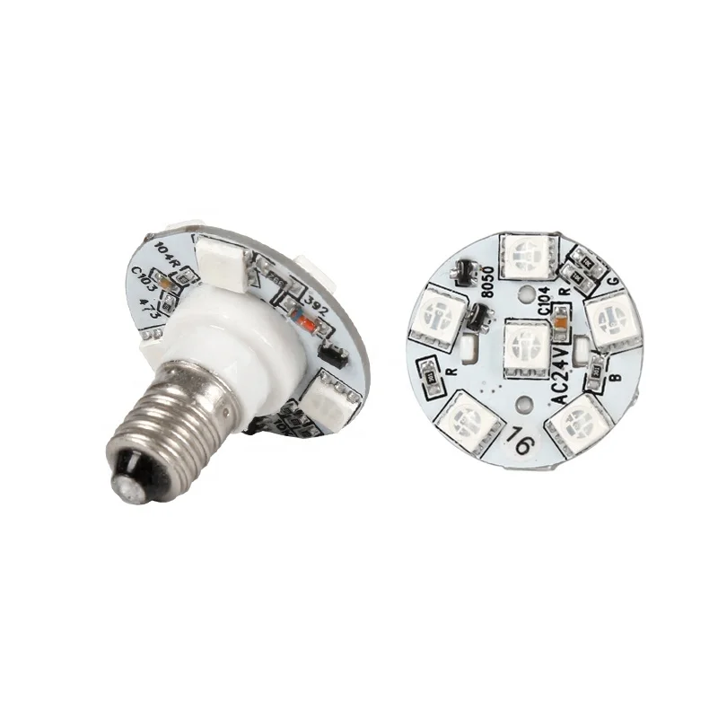 Wholesale Waterproof 28mm 9points 24V Auto program E10 Rgb LED Point Light For Amusement Park