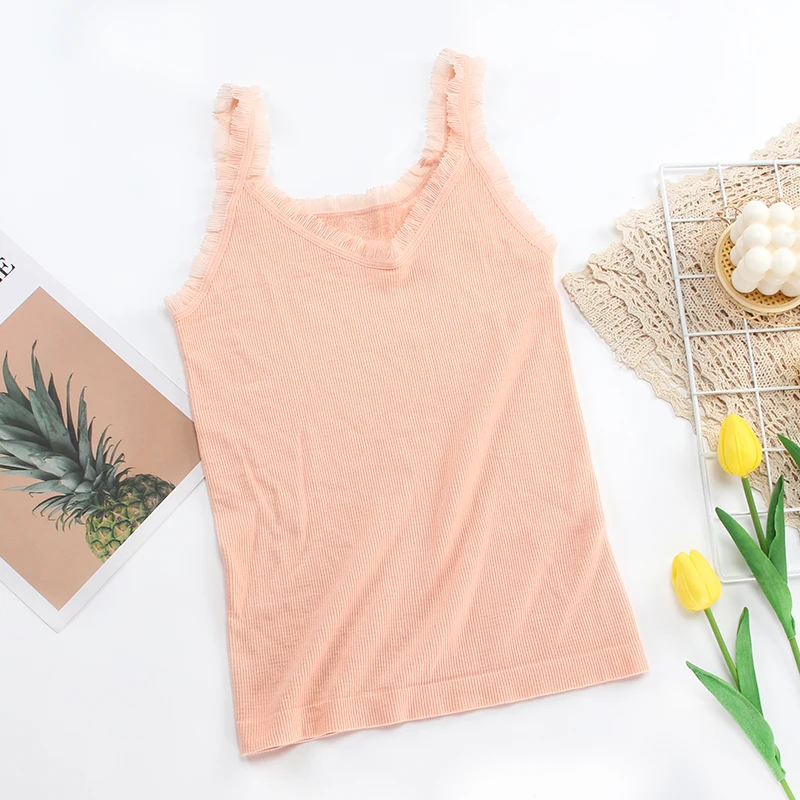 Factory Seamless Short Sleeve Thermal Underwear Vest Bra