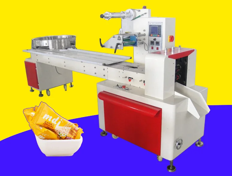 Automatic vacuum pressing corn down jacket bag honey spoon pillow packing machine for soap vegetable bread