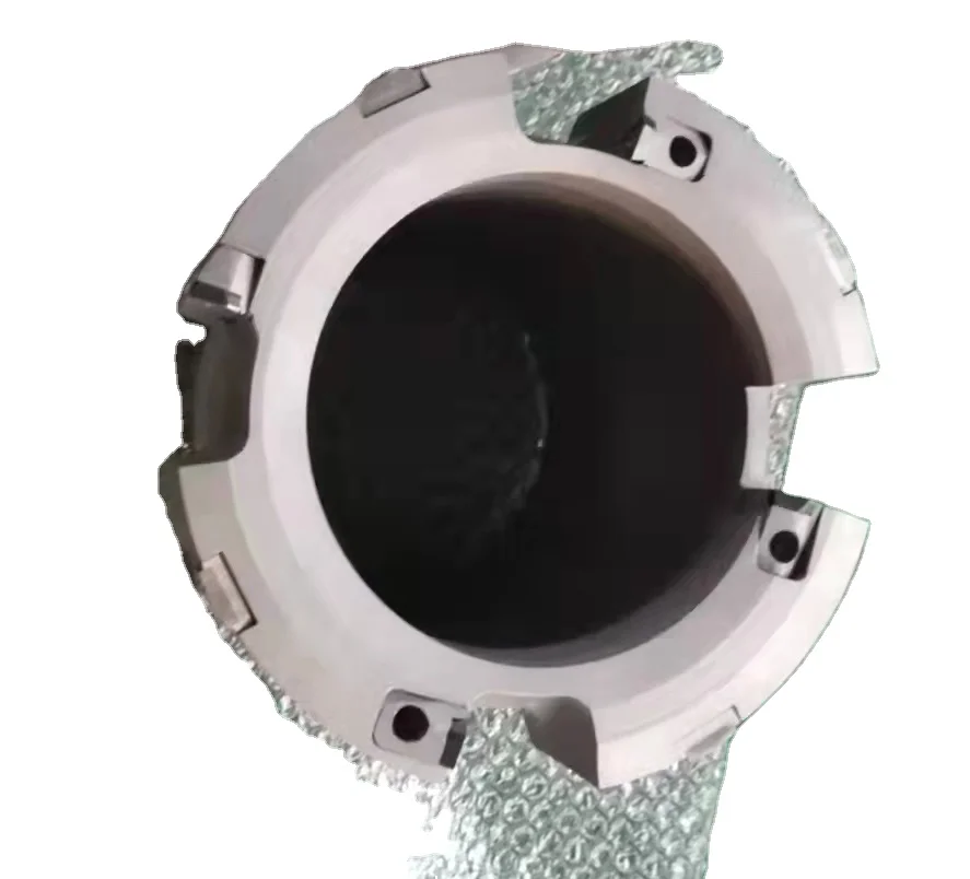 customized indexable deep hole steel tube trepanning tool