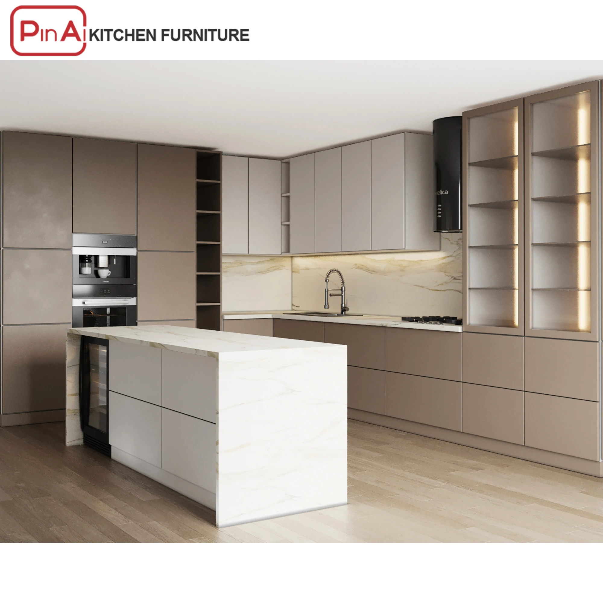 PINAI american lighting kitchen room furniture with sliding doors furniture kitchen