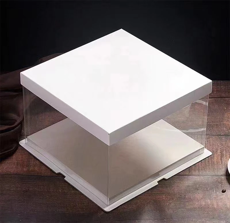 Long Transparent Square Plastic Pastry Box for Blister Cake Packaging Premium Quality Paper perfume sample Boxes