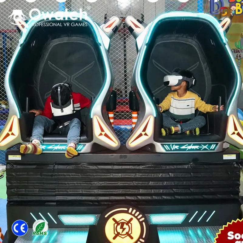 Great Profit Imax Virtual Reality Double Players Seats 9d Cinema With Many 9d Movies And VR Headset