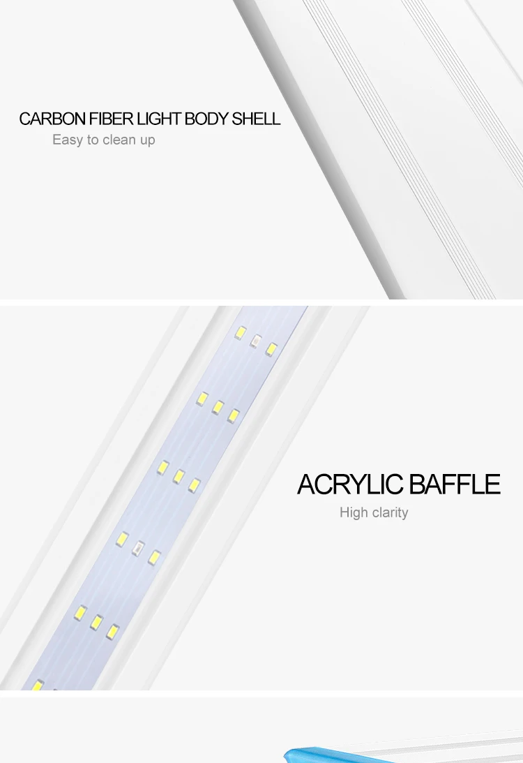  Super Slim LEDs Aquarium Lighting Aquatic Plant Light 18-75CM Extensible Waterproof Lamp For Fish Tank