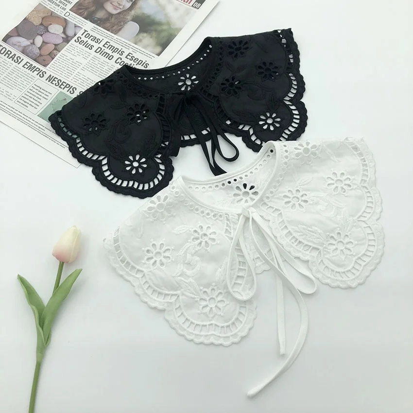 Factory Direct Spot Supply Of Water-soluble Lace Wisps Of Flowers Around Detachable Collar