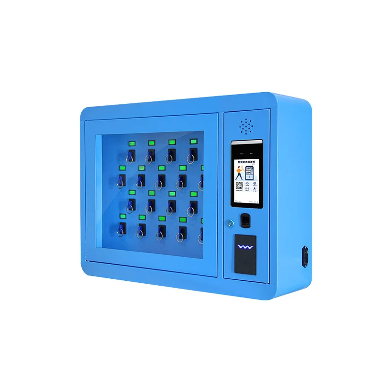 100 slots RFID smart car key cabinet fingerprint recognition system key locker