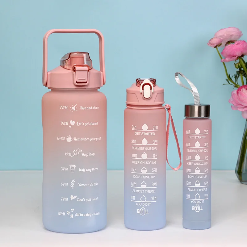 Water Bottle Plastic Gardiant 3 In 1 Plastic Water Bottles Wholesale Plastic Water Bottle With Time Marker