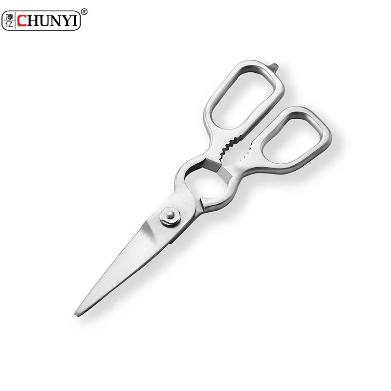 Best Quality stainless steel poultry vegetable shears  bottle opener walnut cracker Sharp multifunctional shears for kitchen use