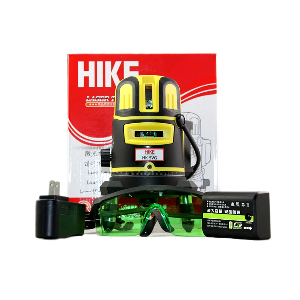 Поход HK-2VG Высокоточный LD источник света зеленый красный крест 12 линий 3d самовыравнивающийся 360