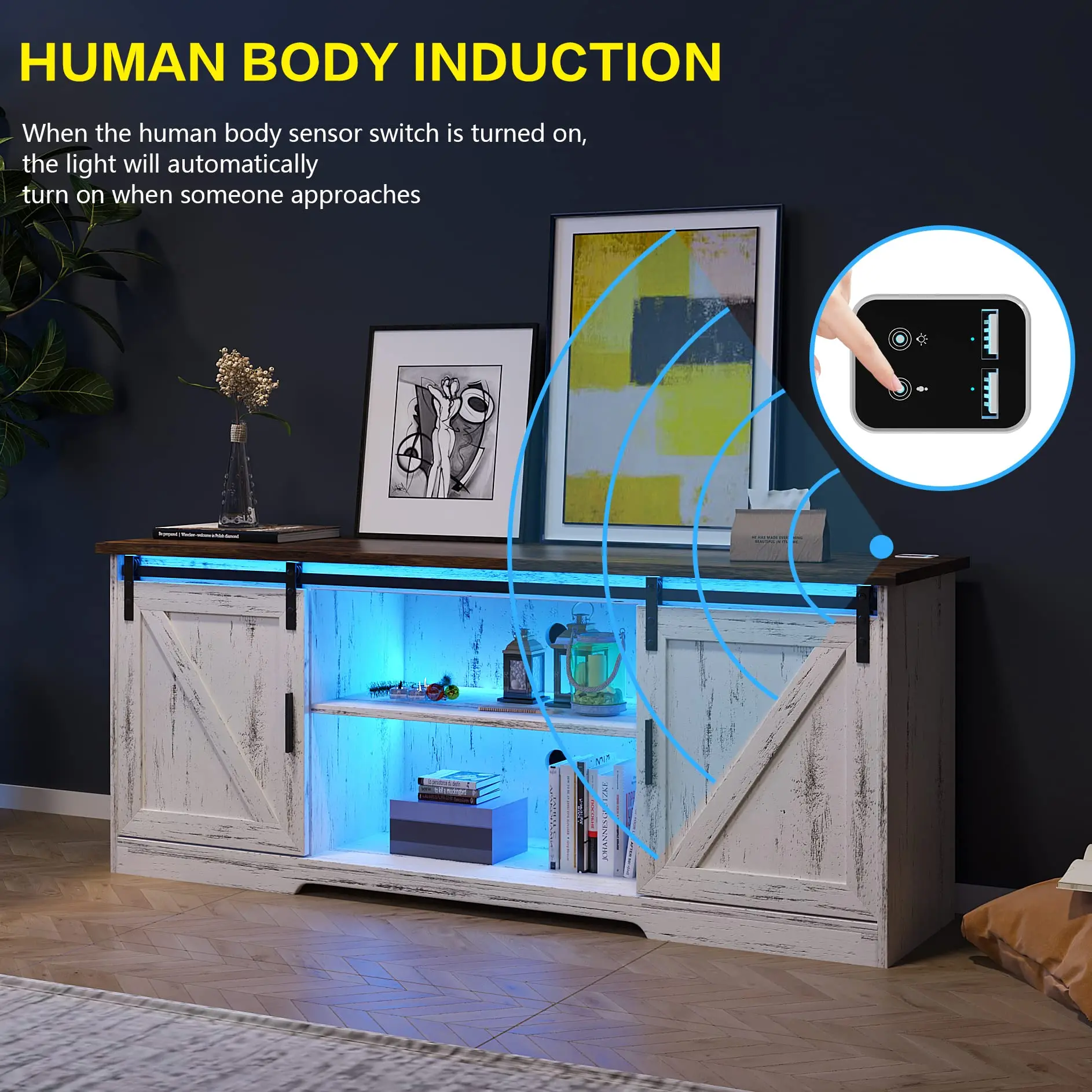 Home Wooden furniture Wholesale Modern TV Wooden luxury media console interior furniture TV stand