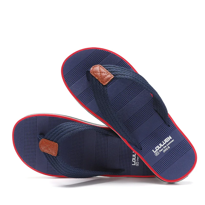 Factory Wholesale Summer Beach Casual Slipper PVC Flip-flops Outdoor Anti-slip Comfortable Men Flip-flops Slippers