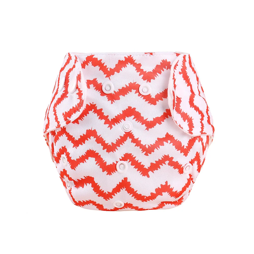 High Quality Baby Adjustable Snap Button Train pant Infant Fruit Pattern Washable Diapers