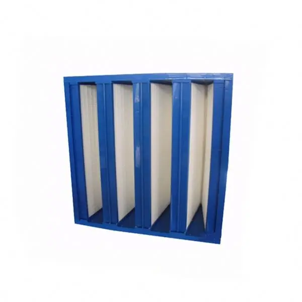 Plastic Frame V Bank Compact Filter Medium Air Filter Element Replacement
