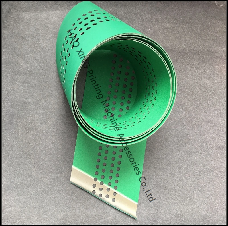 3100 * 195mm KBA conveyor belt, green conveyor belt, press accessories, suction conveyor RA106 belt, offset press parts 105-6