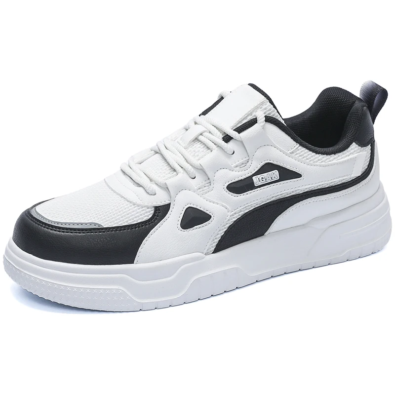 Brand Logo Custom Men Fashion Flat Skateboarding Sports Sneakers Blank Leather Plus Size EU 49 50 US15 16 Casual Walking Shoes