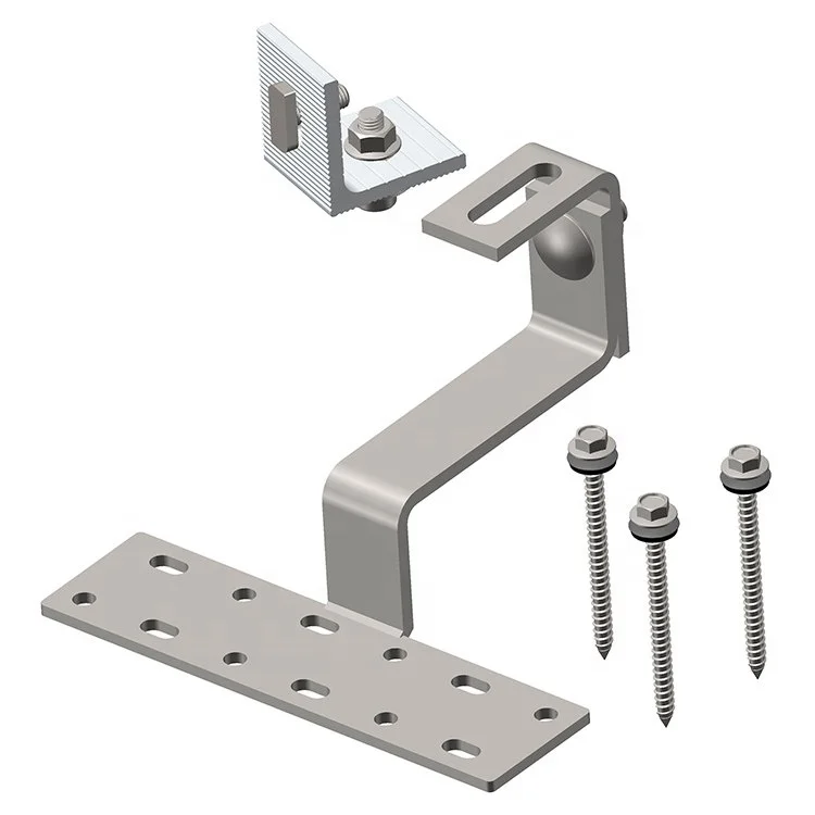 Tile Roof Solar Mounting Bracket Hook Adjustable Stainless Steel Solar Tile Roof Hook