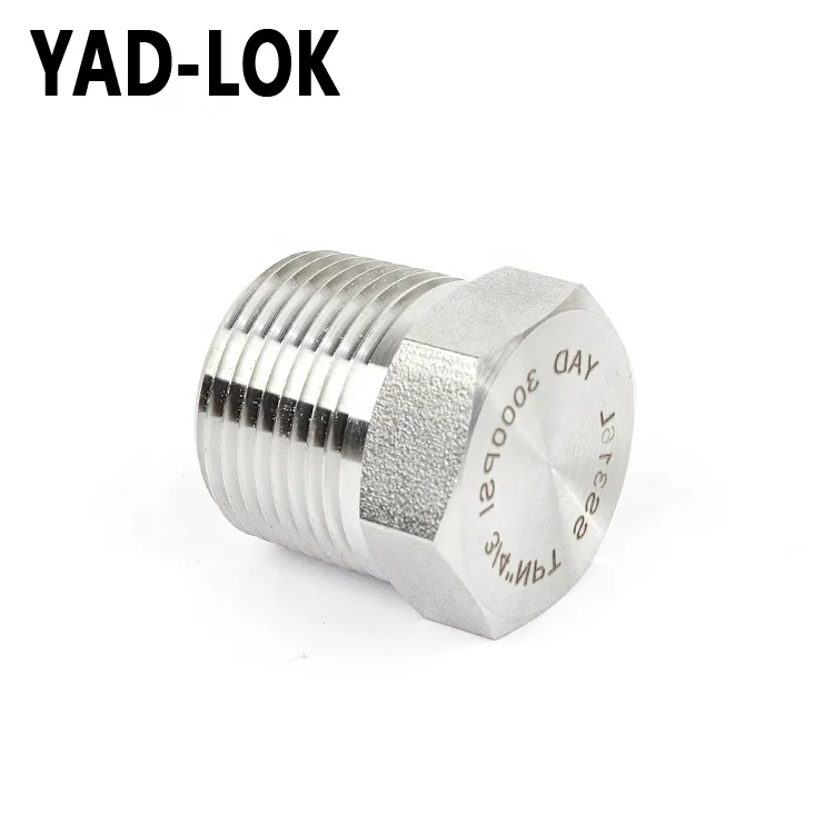 YAD-LOK CE 10000PSI Equal Hexagon Thread Stainless Steel BSP Pipe Plug