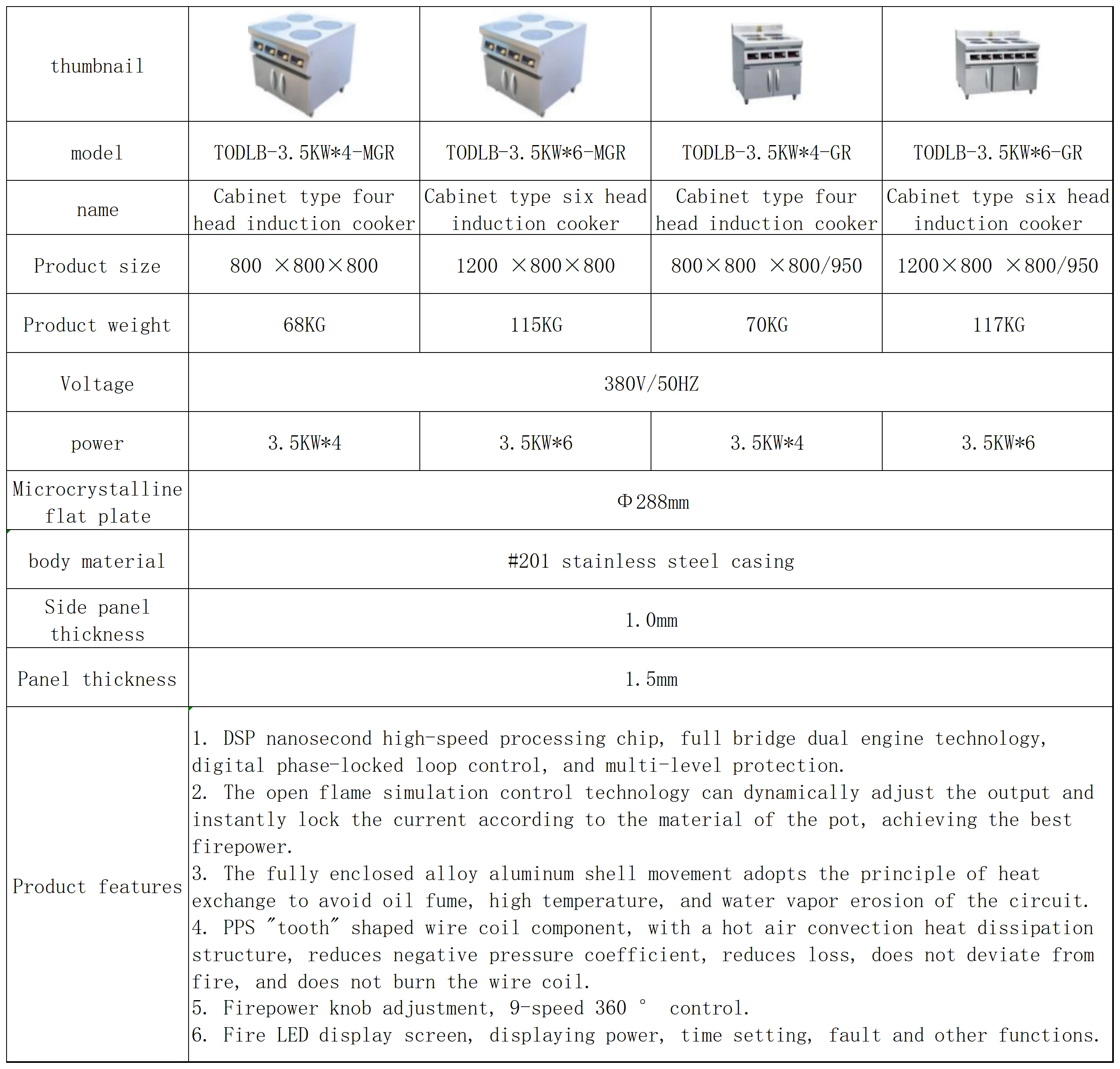 High efficiency multi-head pot stove commercial cooking robot Restaurant cooking pot electromagnetic cooking machine