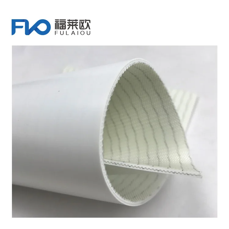 High Quality Food Grade Blue / White Pvc/Pu Plane Conveyor Belt Manufacturers