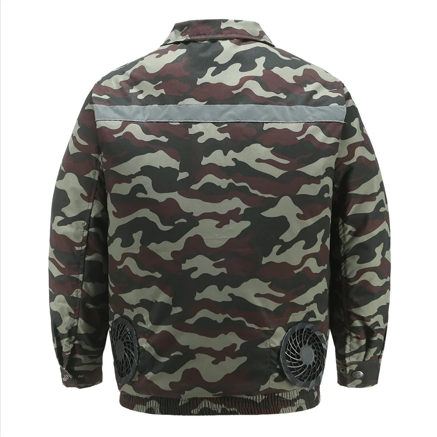 Wholesale custom Sunshine China Supplier Waterproof Air Conditioned Workout Clothing with Fan Jacket Wholesale men coat jacket