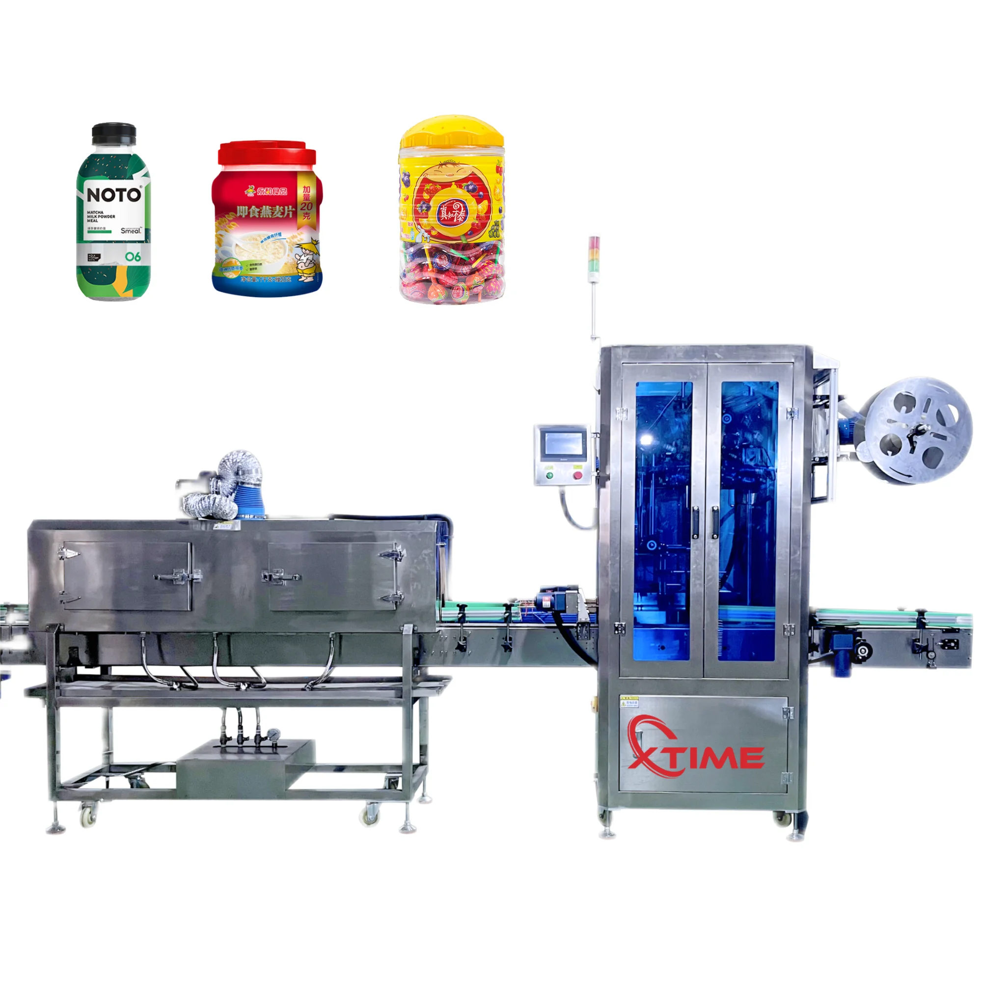 High Quality Automatic Vapour Labeling Machine Bottle Label Shrink Machine