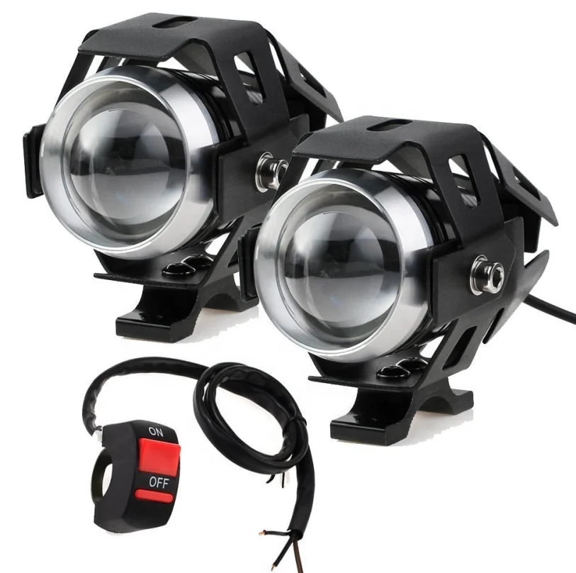 U5  10W Factory wholesale  high/low/flash white color  motorcycle projector led headlight