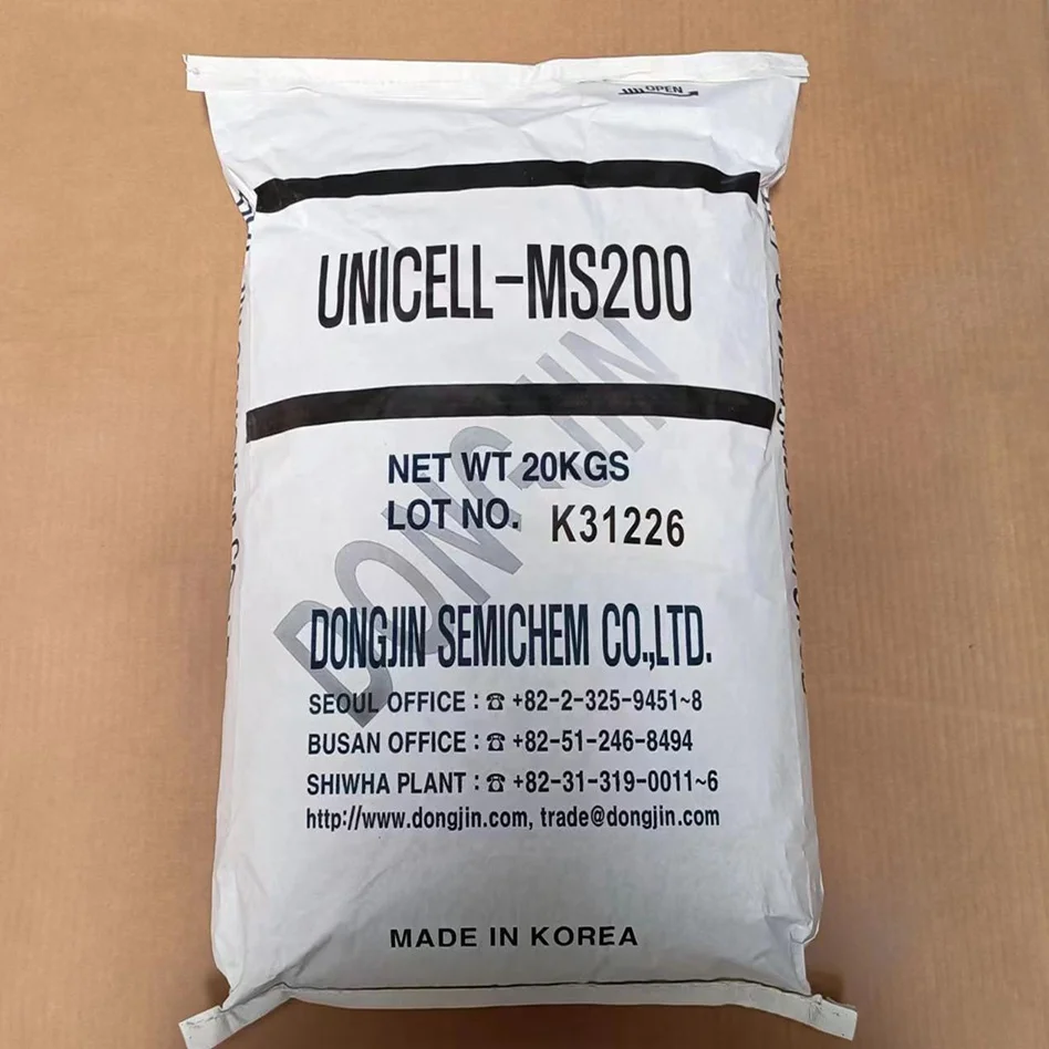 Korea Dongjin Unicell Expandable microsphere expansive foaming agent MS200/205D/215C/197D for pvc