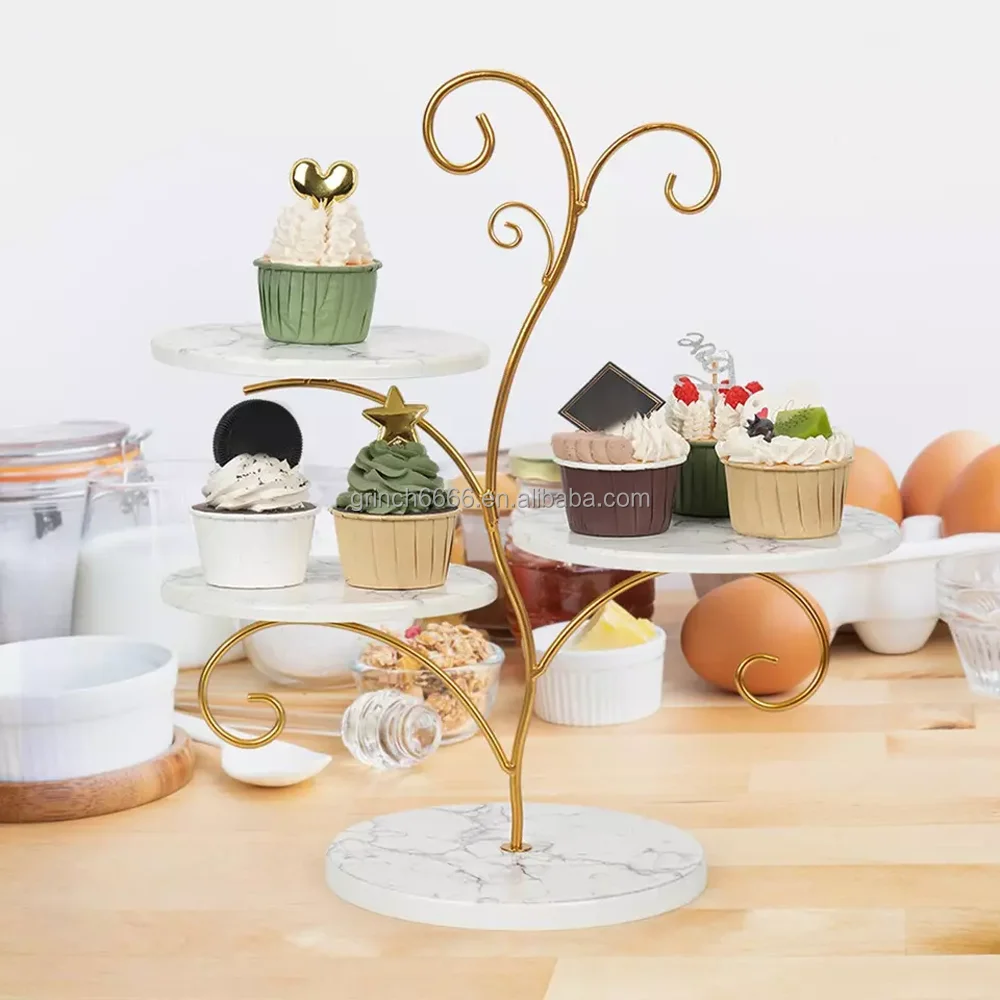 Cupcake Display Stand 3 Layers Cakes Display Rack Food Server Display Holder for Party Cakes