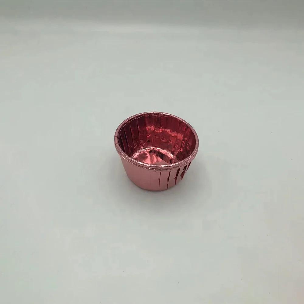 High Quality Customizable 3 Color Aluminum Foil Round Small Portable Biodegradable Individual Cake Cup
