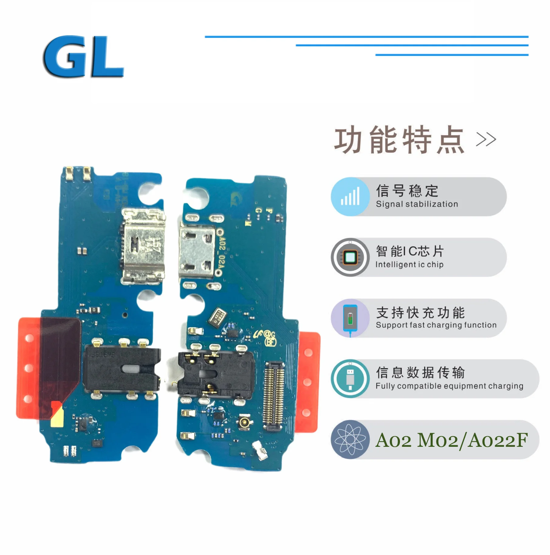 IIDA For Samsung Galaxy A10e A20 A50 A70 A80 A10s A01 board USB Charging Port Flex Cable Board phone repair part