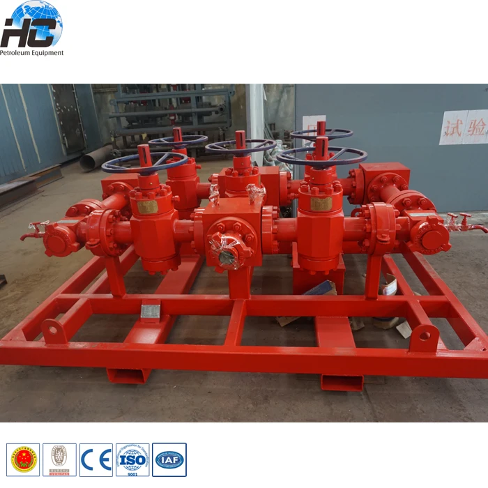 Wellhead equipment choke natural gas manifolds 3 1/16 5000psi for oilfield drilling