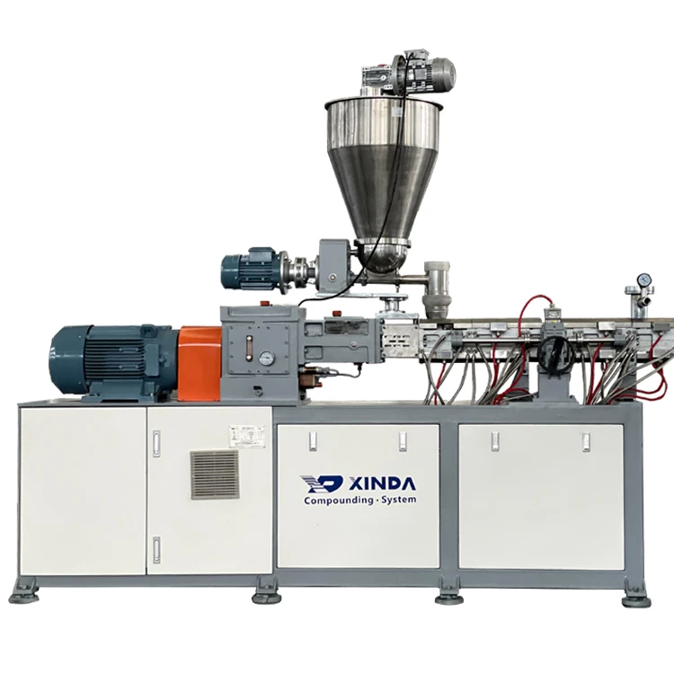 Best Selling Lab Co Rotating Clamshell Barrel Twin Screw Extruder