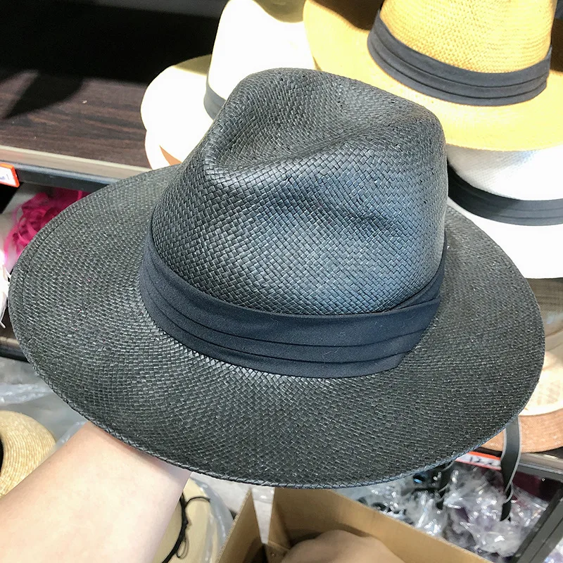 Fashion paper Straw Cuban fedora Hat Cheap Trilby Panama Beach Summer Style Unisex cap