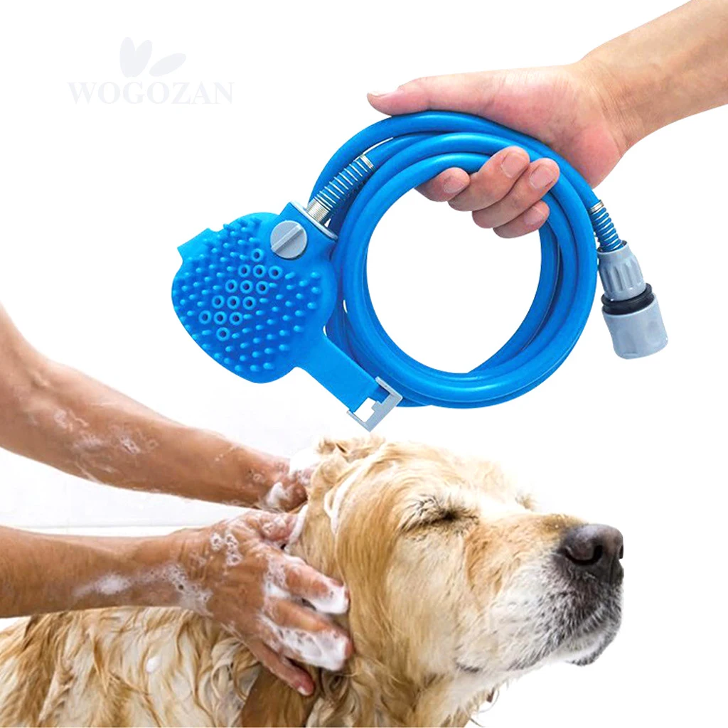 
Silicone Pet Bathing Scrubber Massage Brush Tool Dog Washing Grooming Bath Sprayer Pet Bathing Shower 
