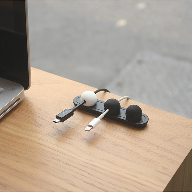 DS2353 Cord Organizer Magnetic Cable Holder Desktop Multipurpose Cord Keeper Cable Management Clips Magnetic Cable Organizer