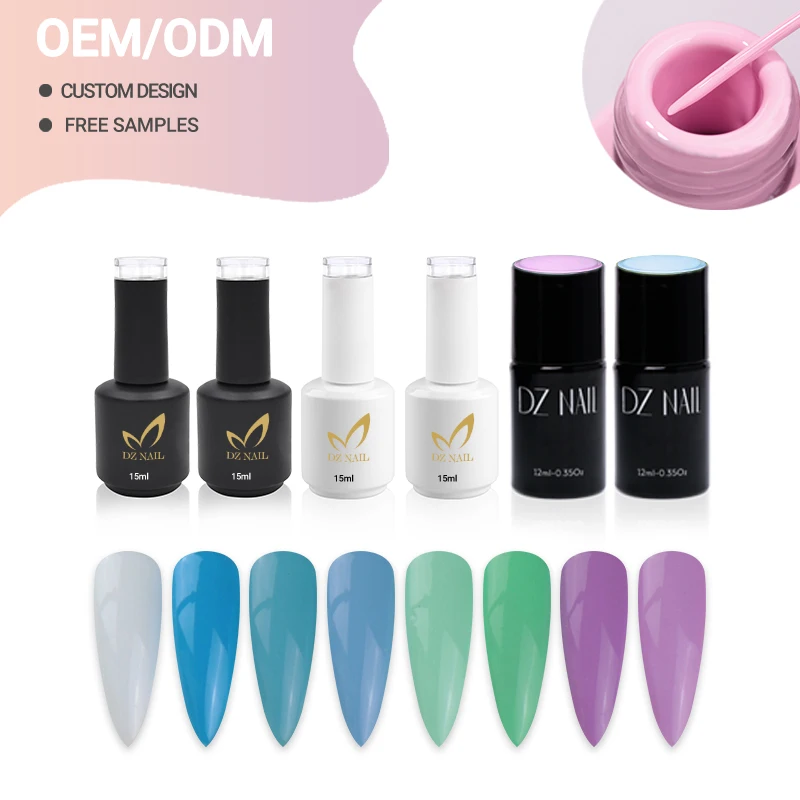 Oem Wholesale 6ml Gel Nail Art Liner Painting Uv Led Gel Semi-Permanent Gel Liner Nail Art Set
