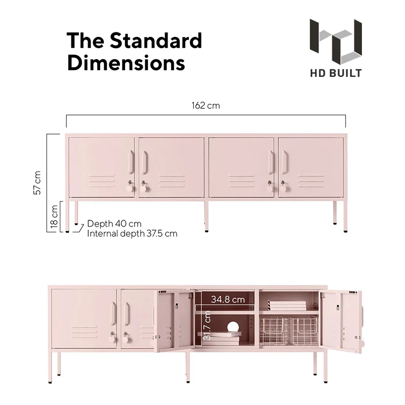 Commercial Steel Tv Stand Classical French Cabinets Deep Storage Living Room steel Furniture