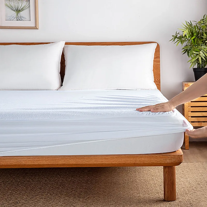 100% Waterproof Mattress Protector Double Moisture Wicking Extra Deep Anti Allergy Terry Towel Top Mattress Cover