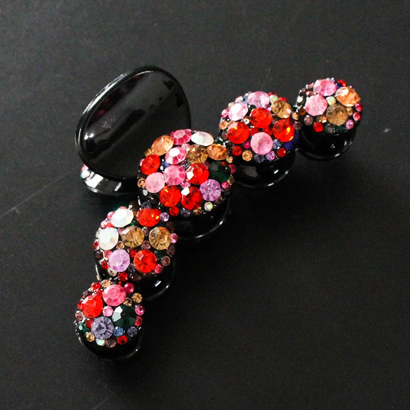 Crystal Hair Claws Colorful Shiny Hairclip Barrettes Women High Quality Hair Clip Rhinestone Hairpins Hair Accessories