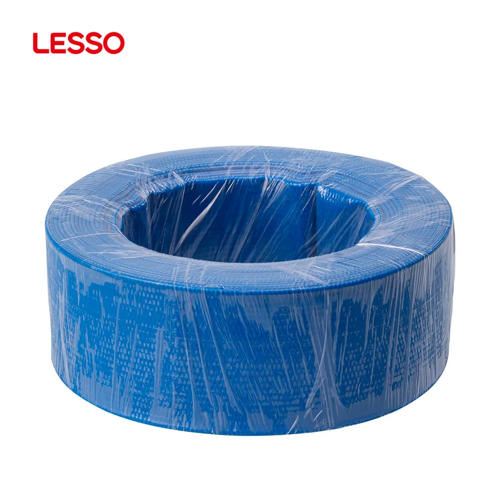LESSO new arrival garden  agricultural irrigation drainage pvc flexible lay flat water hoses pipe