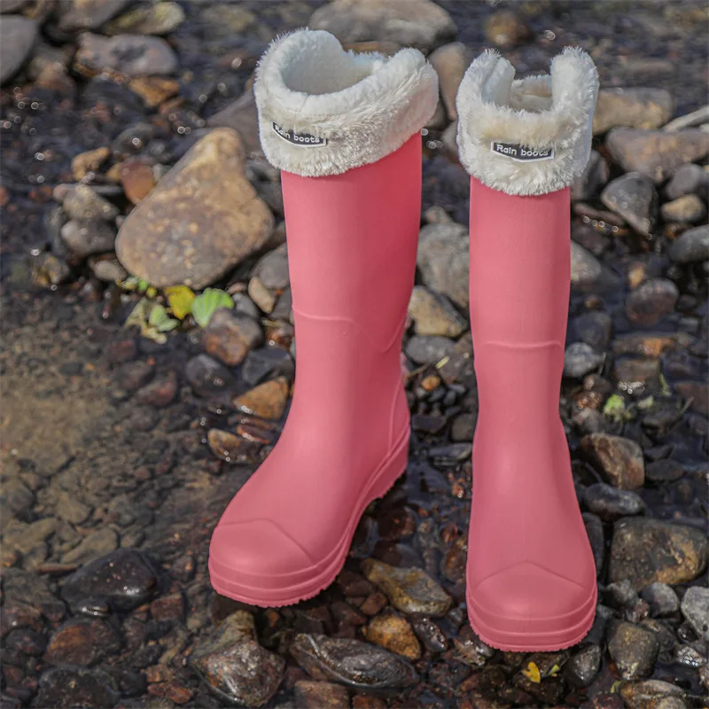 Muti-Color Rain Boots Customized Farm Pvc Boots Garden Gumboots For Winter Outdoor Knee-High Waterproof Fashion Rain Boots