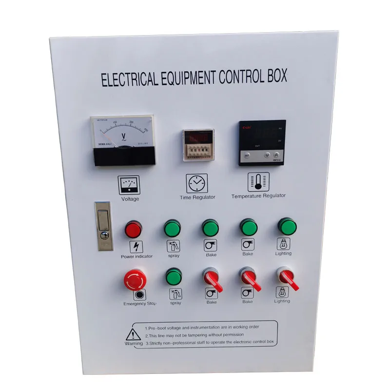 Car Spray Paint Room Electrical Infrared Heating System Controlling Panel Electrical Equipment Control Box