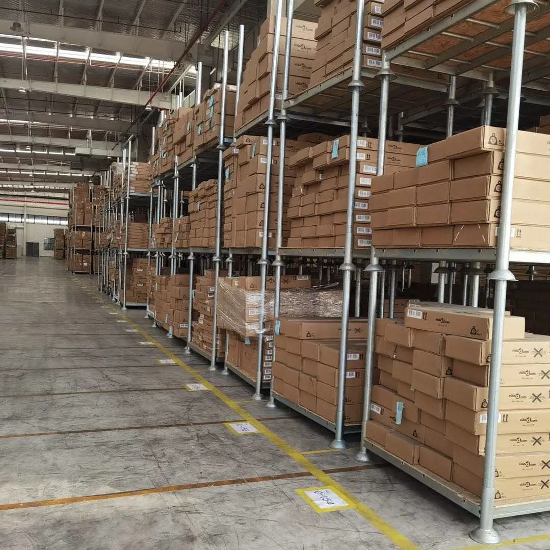 Commercial detachable industrial powder coating stacking steel tube rack system for sale