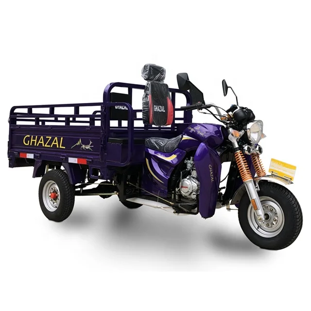 Cheap 150cc Tricycle Three Wheeler Gasoline Cargo Tricycle with MP3