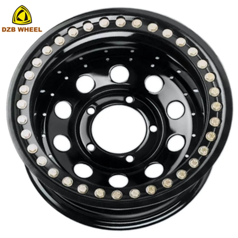 15 Inch 8 Spoke 5x114.3 Chrome Rims 15x10 4x4 Offroad Beadlock Wheels for Sale