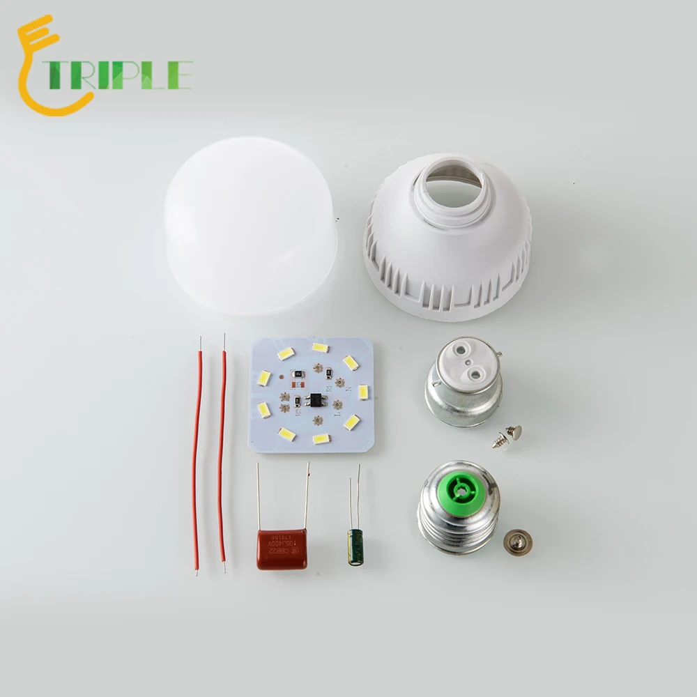 High watt T shape 5w 9w 10w 13w 15w 18w led bulb raw material 12w 5 watt led bulb